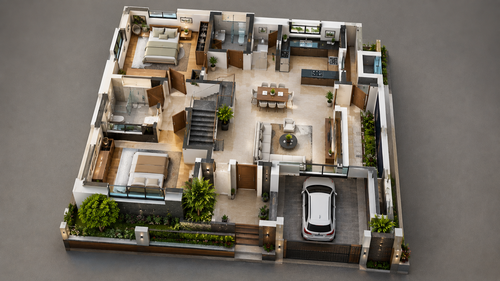 Modern home space planning