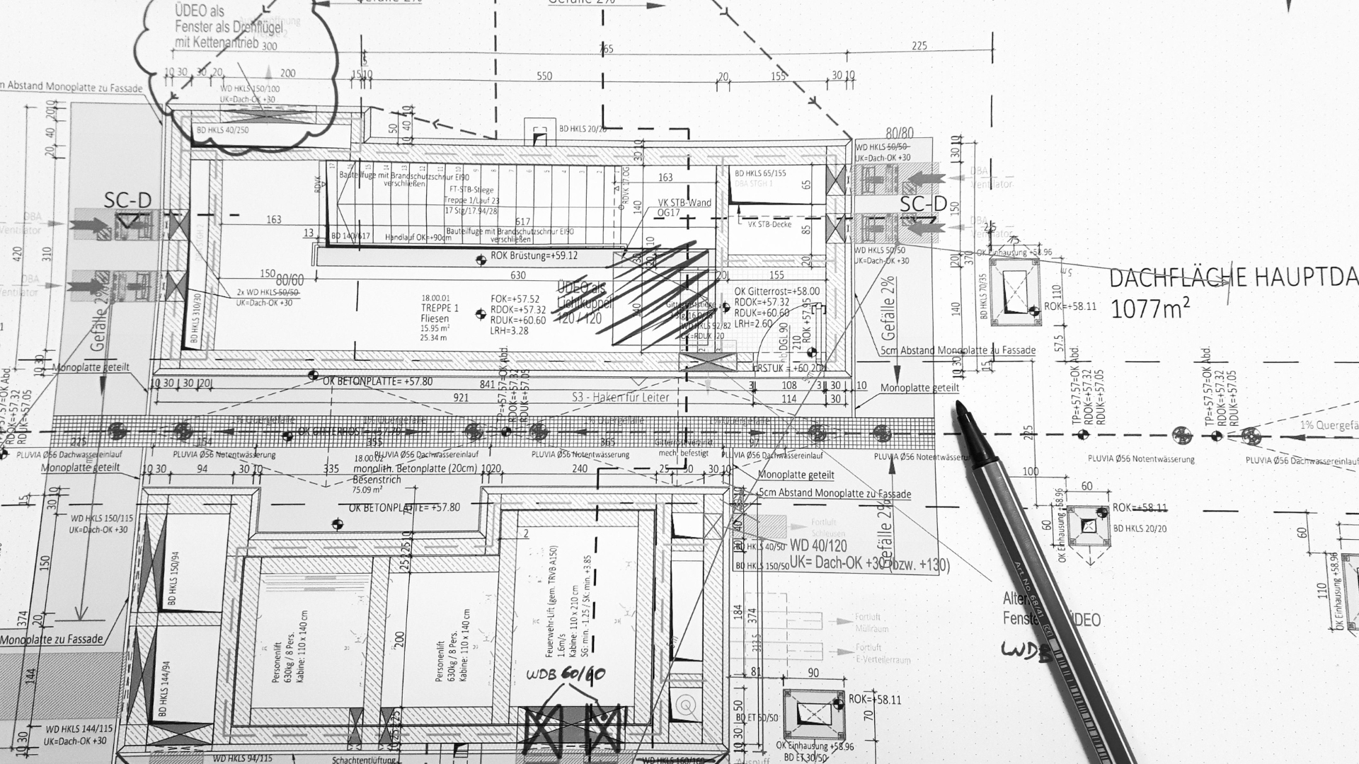 3D architectural floor plan of a contemporary house with furniture and interior details.