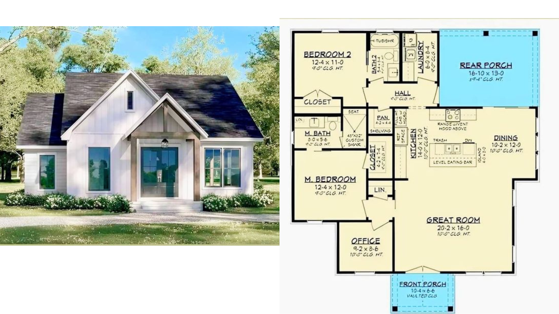 Modern single house floor plan