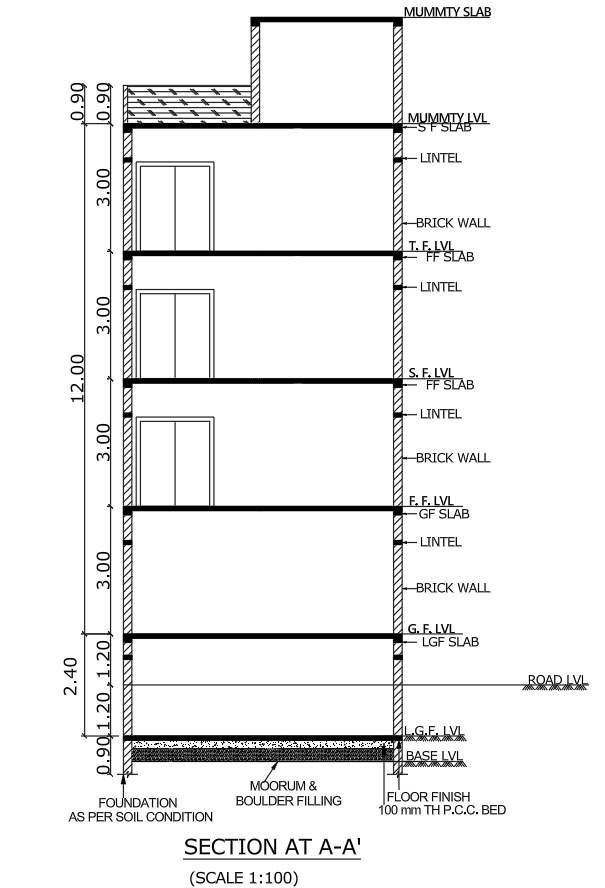 house section plan