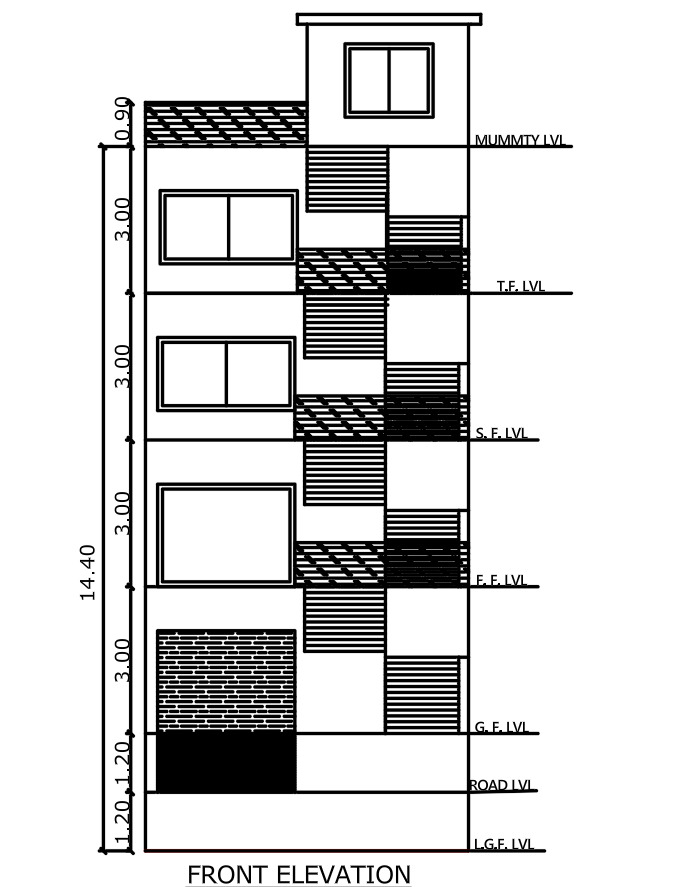 house front elevation