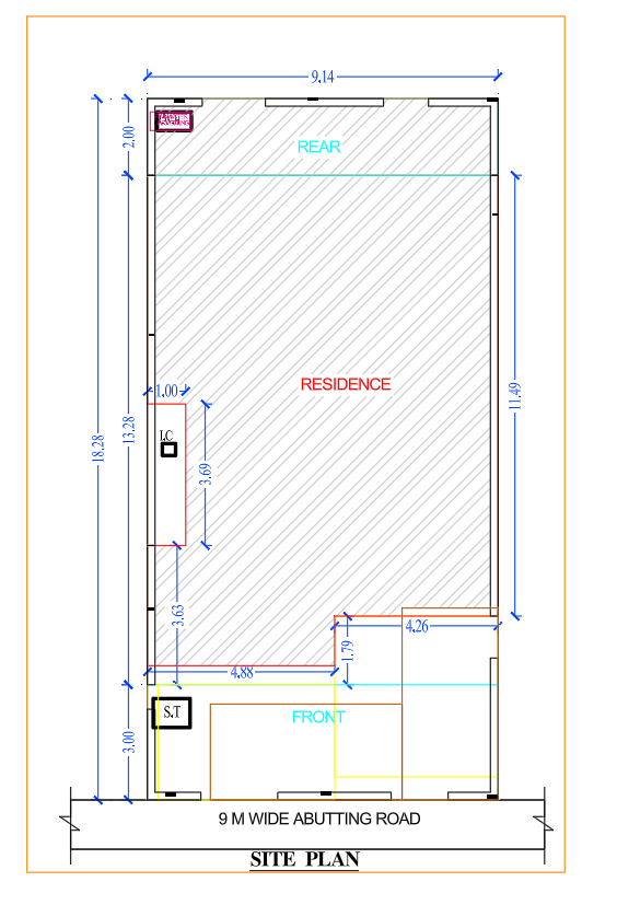 AutoCAD submission drawing site plan