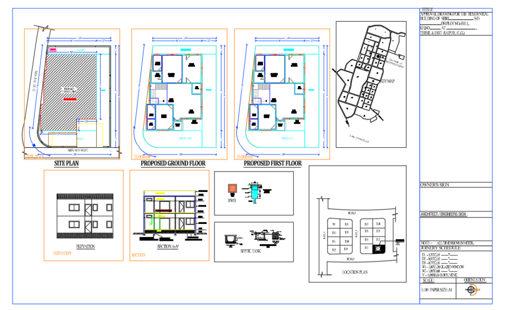 Submission Drawing in Construction