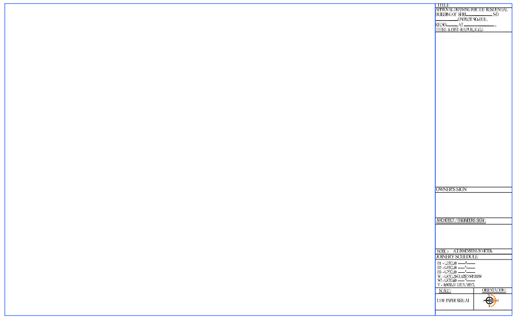 Residential building submission plan