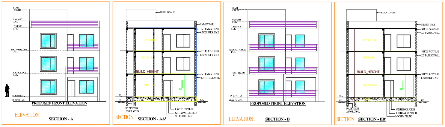 Site plan submission drawing AutoCAD