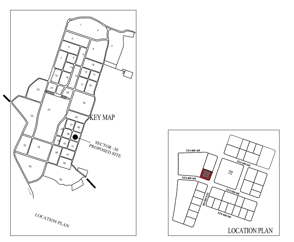 AutoCAD architectural submission plan