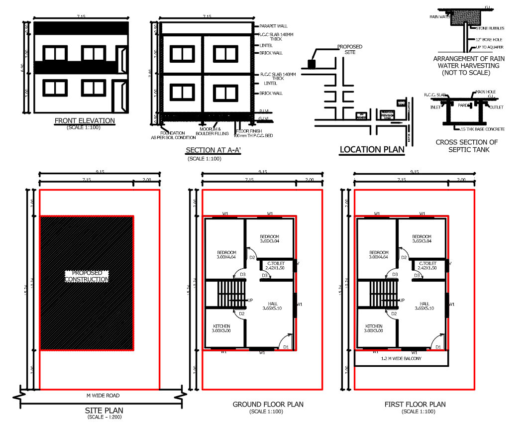 house submission drawing
