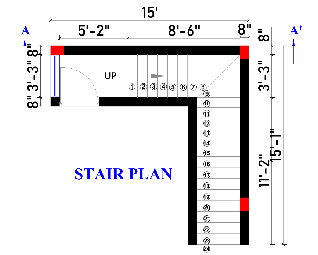residential stair detail