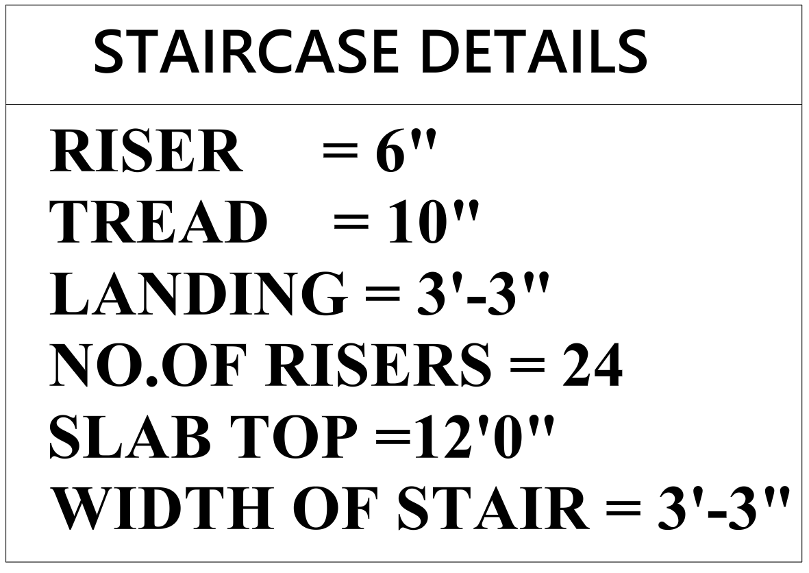 stair plan section
