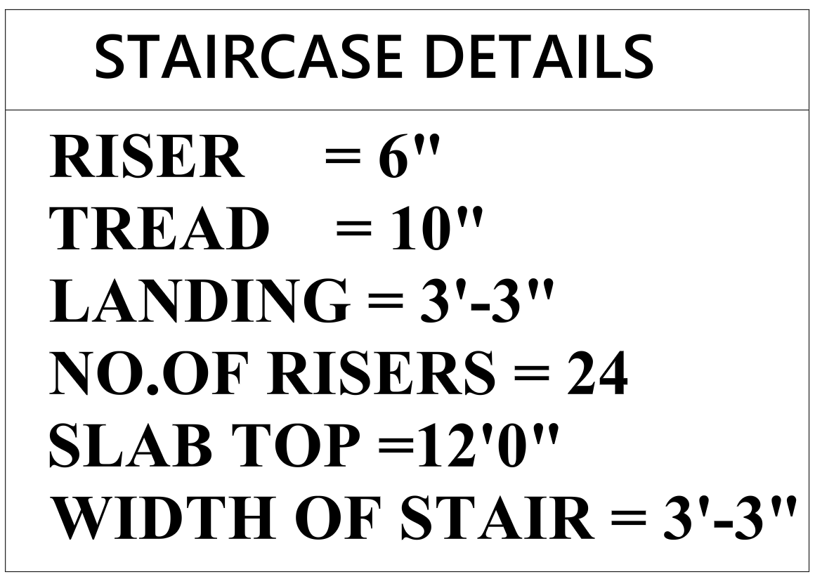 residential stair plan and section design
