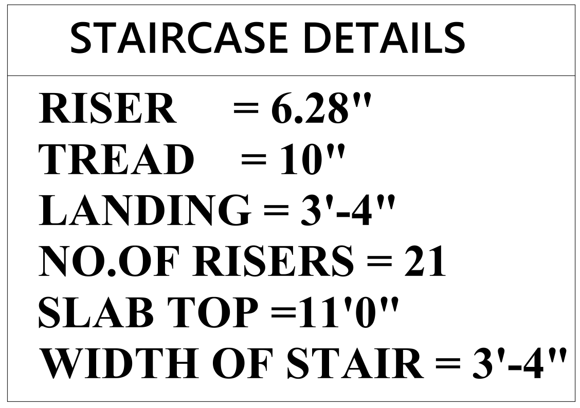 dog legged staircase section detail drawing